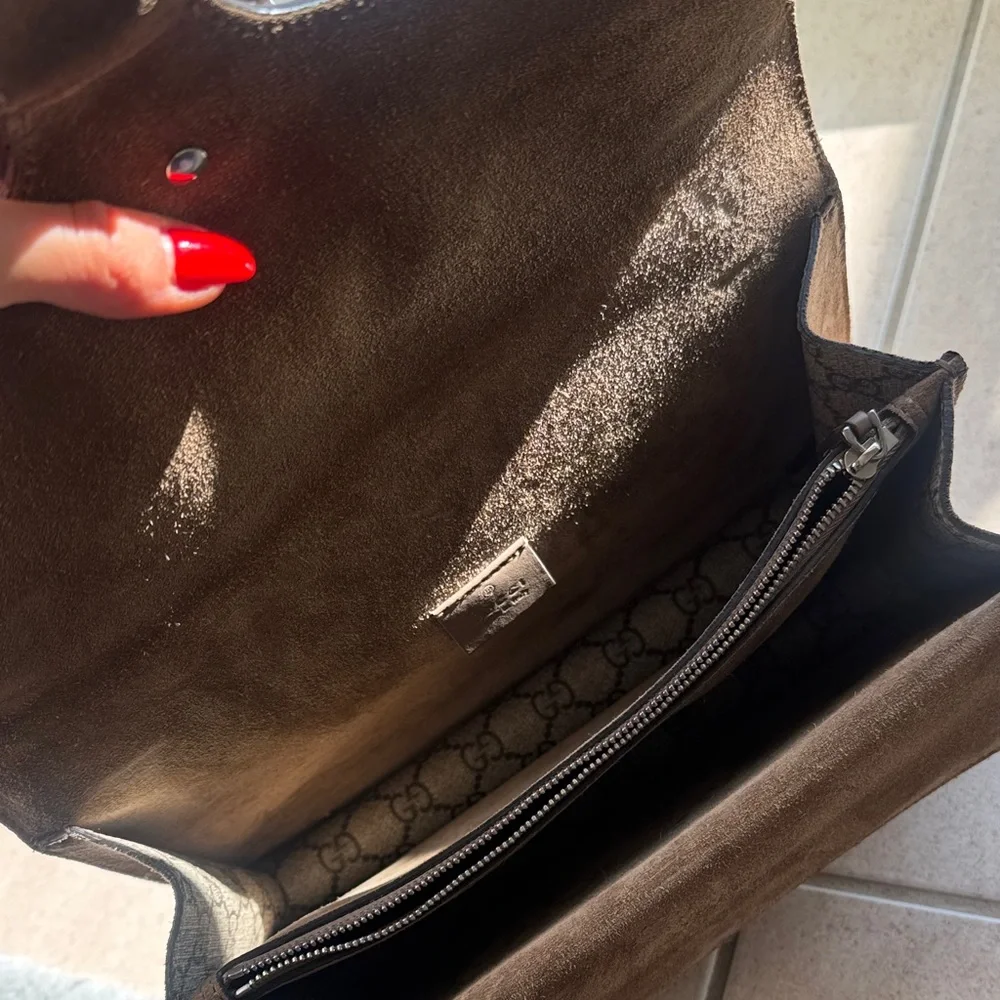 Gucci Monogram Dionysus medium tan suede - Picture 5 of 5